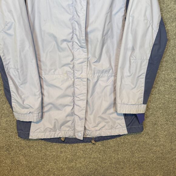 Columbia Jacket Womens Small Purple Core Jacket Hooded Zip Up Snap - Picture 3 of 13